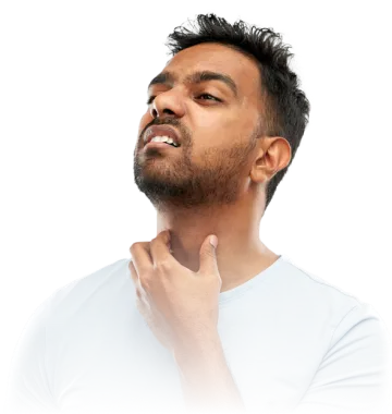 Man with thyroid issues